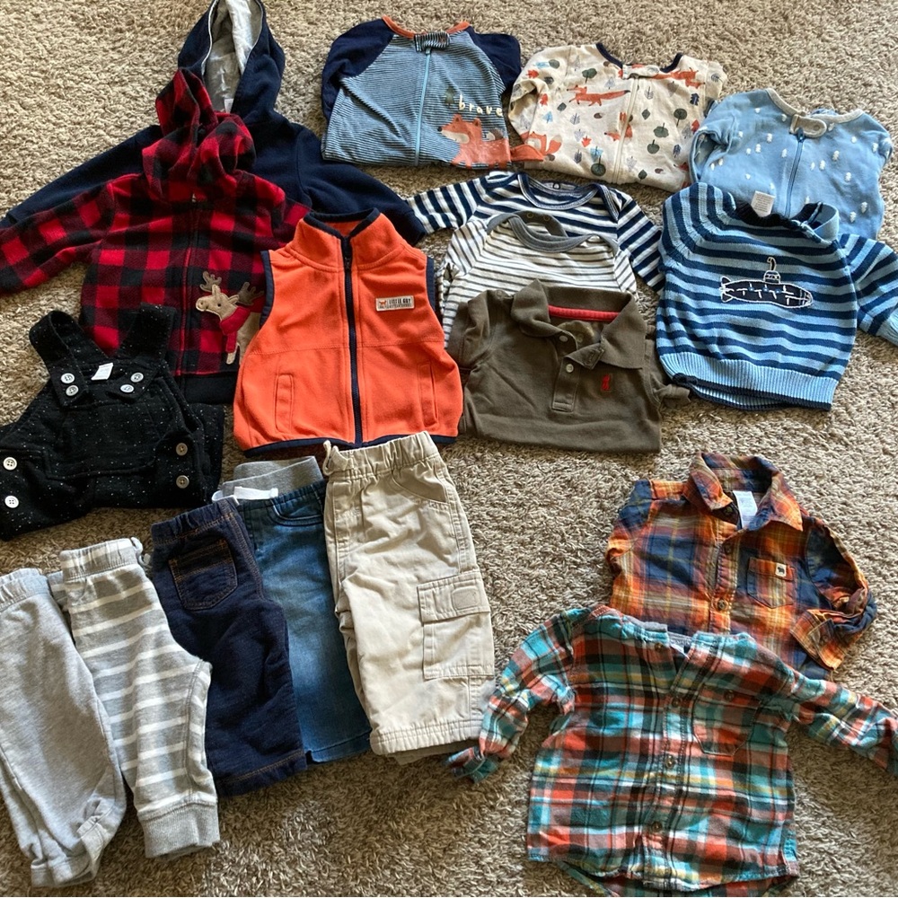 19 piece baby boy 3-6 month lot